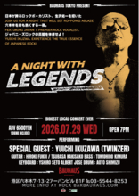 日本を代表するロックボーカリスト・生沢佑一が六本木BAUHAUSに登場！「A NIGHT WITH LEGENDS ～YUICHI IKUZAWA～」2026年7月29日（水）開催