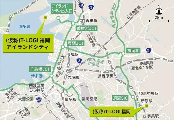 福岡アイランドシティで物流施設を新規開発