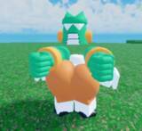 「Roblox『クレヨンしんちゃんアドベンチャーパーク　オラのぶりぶり大合戦』アトラクション来場者だけがもらえる！「カンタム・パンチ」おしりプレゼント」の画像1