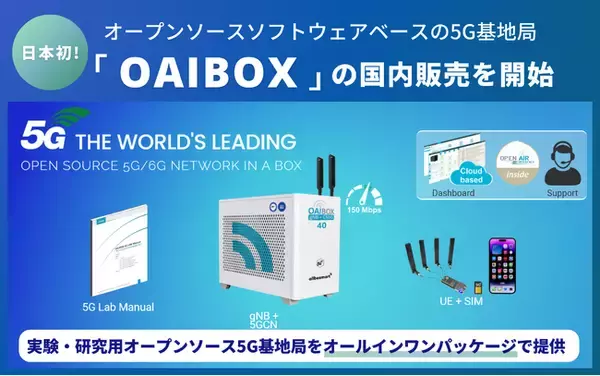 オープンソースソフトウェアベースの5G基地局 「OAIBOX」の国内販売を開始します