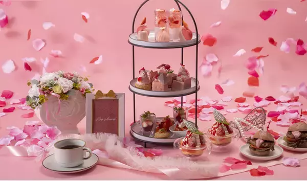 【札幌プリンスホテル】ピンクの柔らかさ、赤の華やぎを感じさせる苺の天空アフタヌーンティー202628F最上階スカイラウンジで楽しむ、苺のスイーツセレクション