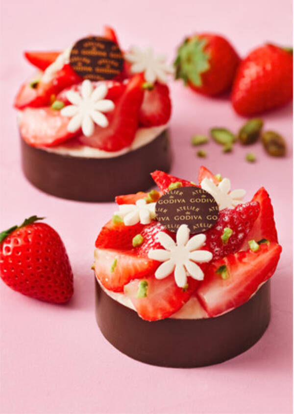 ストロベリーが主役のフレッシュケーキやハートのデコレーションがバレンタインを彩る限定スイーツ Atelier De Godiva バレンタインスイーツ 22年1月12日 エキサイトニュース