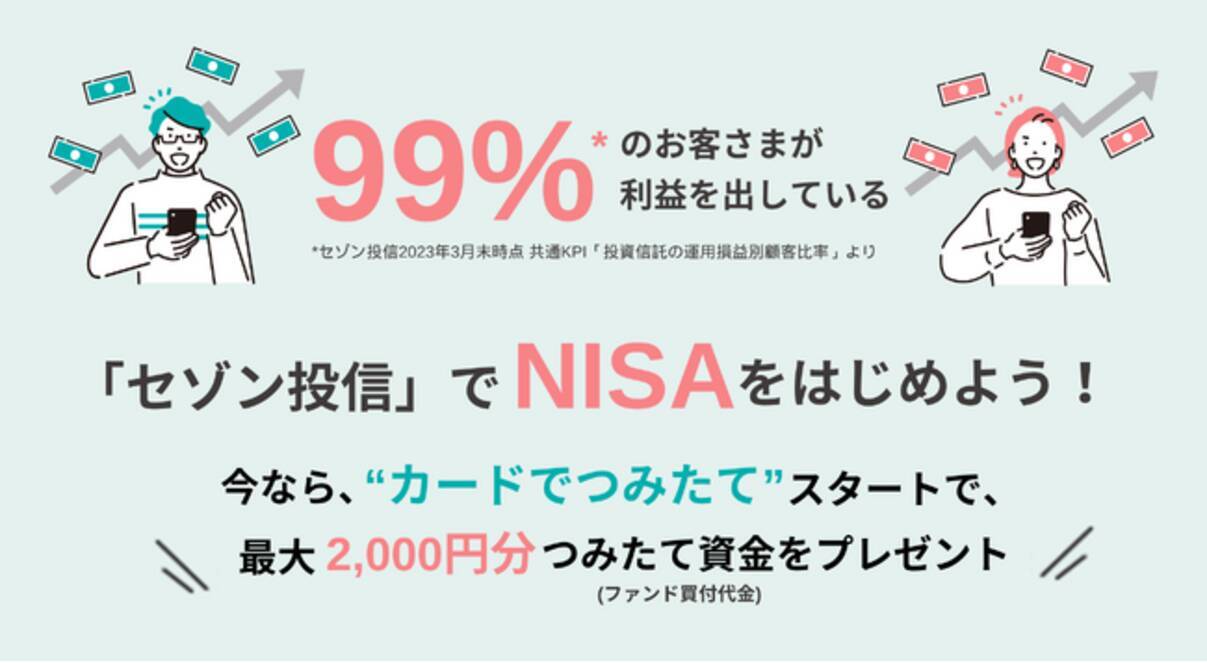 クレディセゾン発行のセゾンカード・UCカード限定「カードでつみたて」デビュー企画】「セゾン投信」NISA応援キャンペーンを1月4日より開催！ -  エキサイトニュース