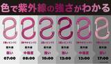 「【本日7月20日12時販売開始】猛暑時代の"見えない紫外線"を色で知らせる。昼はピンク、夜は光る「OBORO UV Checker」をMakuakeで先行発売」の画像1