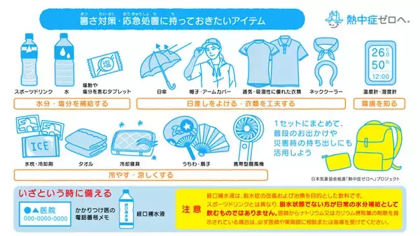 「熱中症ゼロへ」公式サイトにて『暑さへの備え』コンテンツを公開
