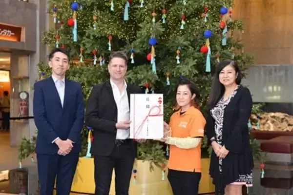 沖縄ディーエフエス、NPO法人 フードバンクセカンドハーベスト沖縄と、児童養護施設・石嶺児童園へ、それぞれ5千ドル（約56万円）を寄付