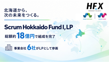北海道を拠点とするグローバル事業共創プログラム「Hokkaido F Village X（HFX）」に紐づくベンチャーファンド、事業会社6社を有限責任組合員（LP）に迎え組成完了