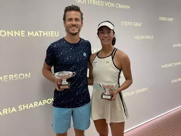 柴原瑛菜（橋本総業ホールディングス）が全仏オープン混合ダブルスで優勝！同大会では1997年以来、25年ぶりの快挙を達成！