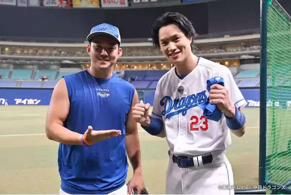 「【東海テレビ】中日ドラゴンズが全面協力！土ドラ「バントマン」！中田翔、小笠原慎之介、細川成也竜戦士からエール！」の画像