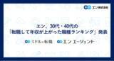 「エン、30代・40代の「転職して年収が上がった職種ランキング」発表「替えの効かない専門性」で事業成長を牽引する人材が評価される傾向。」の画像1