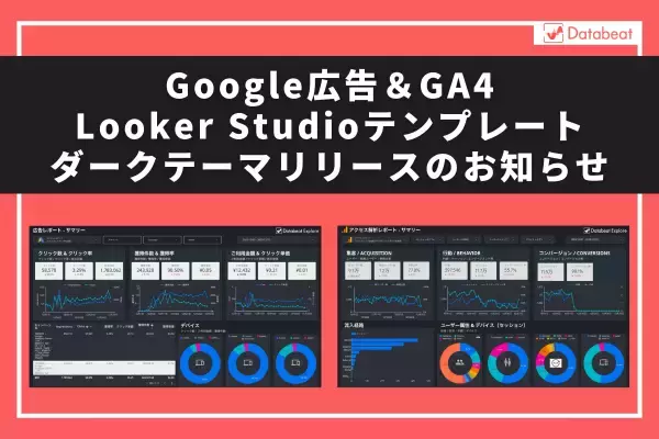 Google広告とGA4のデータを閲覧できる「Google広告＆GA4 Looker Studioテンプレート」のダークテーマ無料配布開始のお知らせ