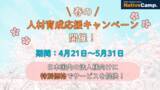 「【外国人向けオンライン日本語会話】Native Camp Japanese　春の人材育成応援キャンペーンを開催！」の画像1