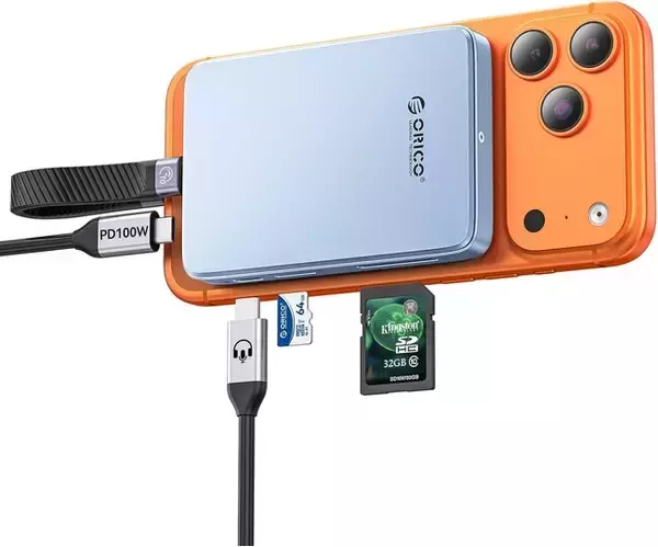 ORICO 10Gbps 磁気吸着式 M.2 NVMe SSD ケース【AP80F】