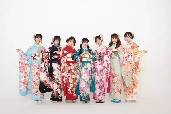 ７人組アイドルグループideal peco 振袖グッズ発売！「年始からハッピーを振りまいていきたい！」