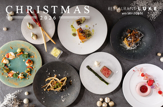 聖路加ガーデン47階「RESTAURANT LUKE with SKY LOUNGE」　都心を見晴らす地上221mの絶景レストランでクリスマス限定ディナー