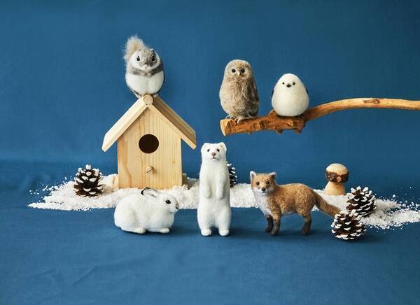 もふもふした北の大地の動物を手のひらサイズでキュートに再現する羊毛フェルトの手芸キットがフェリシモの手づくりブランド クチュリエ から登場 22年7月日 エキサイトニュース