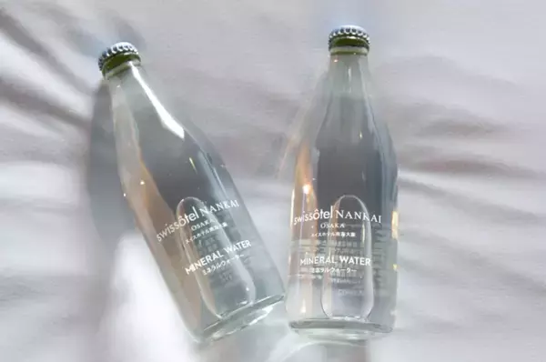 【スイスホテル南海大阪】ホテル内で使用する使い捨てプラスチック製品を2022年末までに撤廃へ。客室設置のミネラルウォーターをガラス瓶へ切り替え
