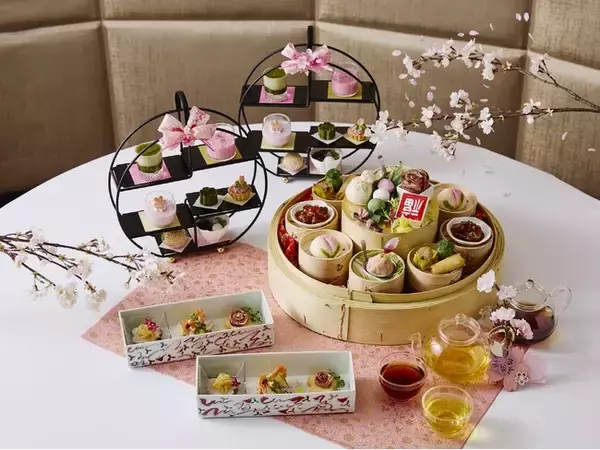 「【ロイヤルパークホテル】 桜モチーフで彩る 「お花見チャイニーズアフタヌーンティー」や「春花会席」が登場！」の画像