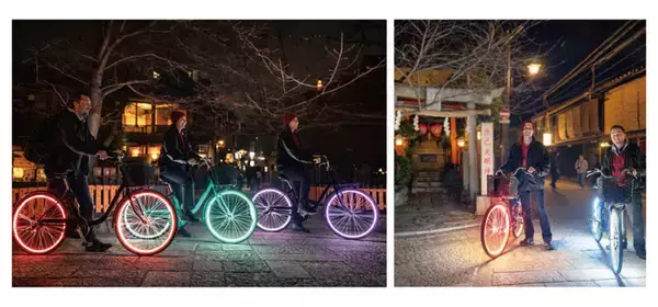 日本初※、光る自転車で巡る「ナイトライド」ツアーを開始ドクターペダル×DeepExperienceが大阪・京都で展開