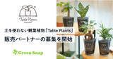 「土を使わない観葉植物のD2Cブランド「Table Plants」、販売パートナーの募集を開始」の画像1