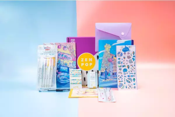 日本の文化を届けるZenPopが大人気のイラストレーター Saigetsuとコラボレーションしたサブスクリプションボックスを発売