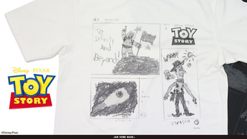 JAM HOME MADEより30周年を迎える「トイ・ストーリー」シリーズモチーフの新作が登場！『TOY STORY』アンディのイラストTee。2026年7月10日（金）より販売開始