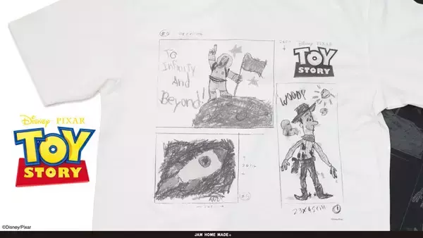 JAM HOME MADEより30周年を迎える「トイ・ストーリー」シリーズモチーフの新作が登場！『TOY STORY』アンディのイラストTee。2026年7月10日（金）より販売開始
