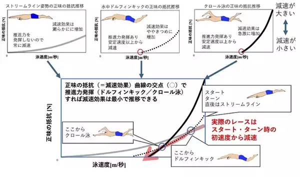 「いつ泳ぎ始めるか」が記録を変える