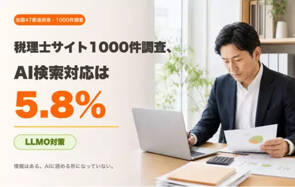 税理士サイト1000件調査、AI検索に対応できているのは5.8%