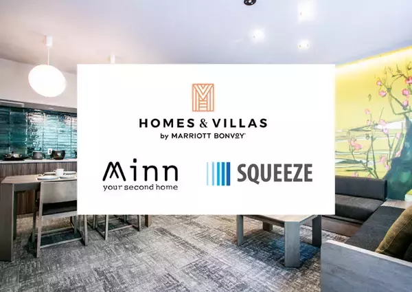 SQUEEZEが運営するアパートメントホテル「Minn - your second home」が、世界2.6億人のMarriott Bonvoy会員と連携