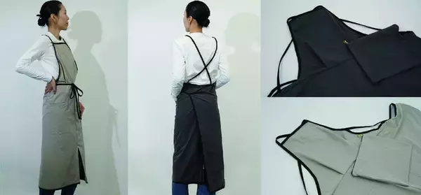 2分で完売！「yekla」から360度どこから見ても美しい一番人気の「バッククロスエプロン」に新色が登場！