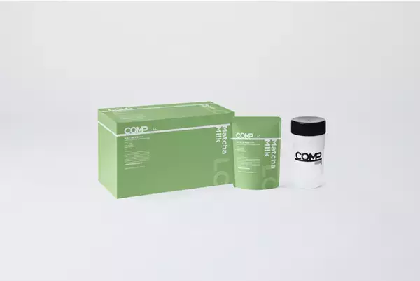 1食(400kcal)あたりたんぱく質25g、糖質量わずか4.9g。バランス栄養食『COMP』の糖質調整モデル(LC)に抹茶ミルクフレーバーが新登場。忙しいあなたに、優しいCOMPができました。