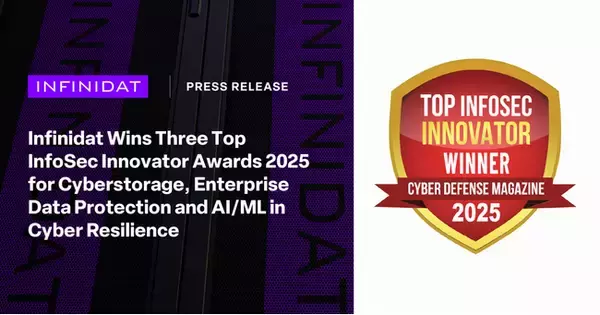 Infinidat、「Top InfoSec Innovator Awards 2025」を3部門で受賞