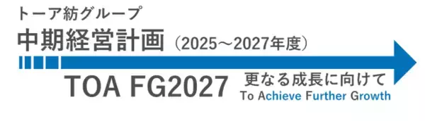 株式会社トーア紡コーポレーション、「中期経営計画（2025～2027年度）TOA FG2027」を発表