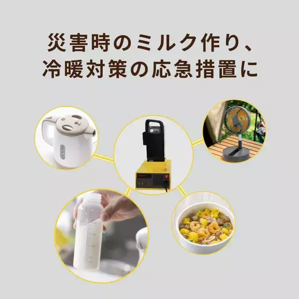 「自転車のバッテリーでお湯を沸かし、電気毛布で暖を取る! インバーターで防災を身近に」の画像