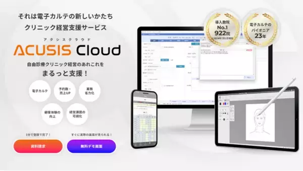 「クラウド電子カルテ『ACUSIS Cloud』プロダクトサイト　リニューアル！」の画像