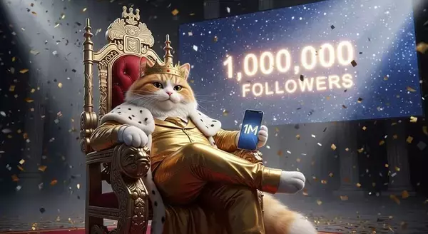 「登録者1000万人のYouTuberが手がけるAIキャラ「Don Meow」、TikTokフォロワー100万人を突破！」の画像