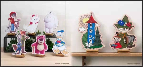 「木製ジグソーパズル「WOODY PUZZLE LigMe(リグミー)」ディズニー、ムーミン全8種が2025年11月下旬に株式会社やのまんから発売されます」の画像