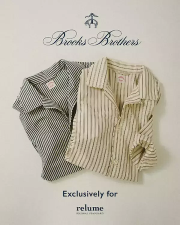 JOURNAL STANDARD relumeより、Brooks Brothersの定番パジャマをタウンユース仕様にアップデートした別注「Pajama Shirt」が、8月28日（金）にリリース。