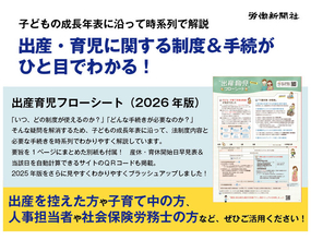 出産・育児で使える制度＆必要な手続が子どもの成長年表に沿ってひと目でわかる「出産育児フローシート2026年版」7/9発売