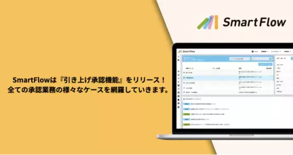 次世代型ワークフローシステムSmartFlowが、承認業務における様々なケースを網羅するため、『引き上げ承認機能』を新リリース！