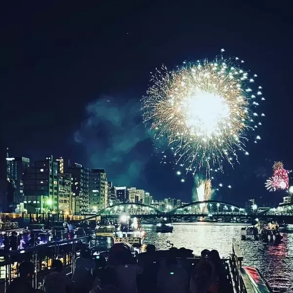 【7月25日開催】隅田川花火大会を“水上の特等席”で｜屋形船観覧プランの予約開始（屋形船晴海屋）