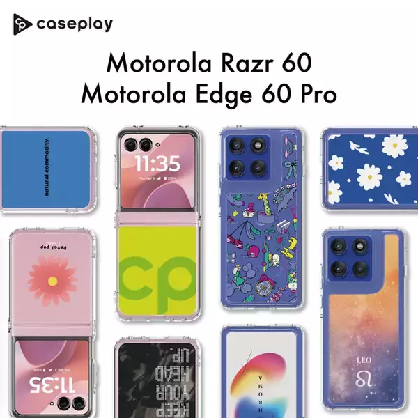 「motorola razr 60・Edge 60 Pro」のスマートフォンケースが、caseplayにて販売開始！5000以上の豊富なデザインから自分にピッタリのスマホケースを見つけよう！
