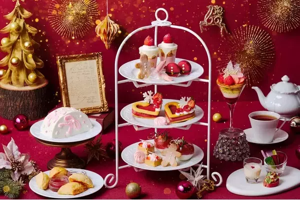 【横浜】ホリデーシーズンにフレッシュないちごづくし！大人ピンクカラーがキュートなご褒美スイーツ 「クリスマスギフトアフタヌーンティー」