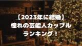 「【2023年に結婚】憧れの芸能人カップルとは？憧れるカップルランキングを発表！」の画像1