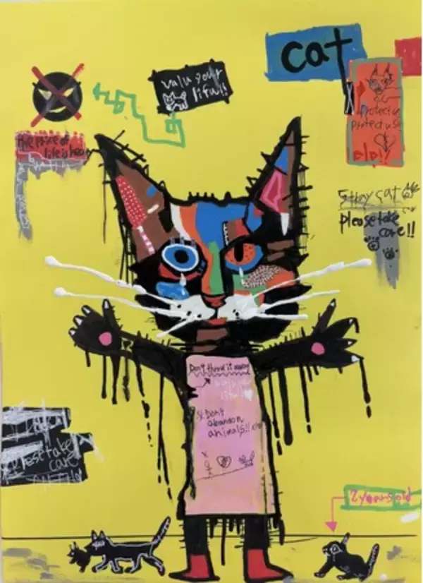 ～とろサーモン久保田、4年ぶりの個展～久保田和靖個展「なぐりがき～猫狂～」開催決定！9月22日(祝・火)～30日(水)西武渋谷店A館1階プロモーションスペースにて