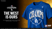 ドジャースのMLBナ・リーグ西地区優勝記念グッズが販売開始！