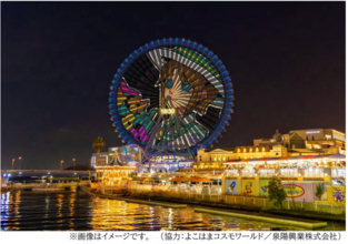 『IdentityＶ 第五人格』の人気キャラが横浜の夜景に登場！？大観覧車「コスモクロック21」にて特別演出が決定！
