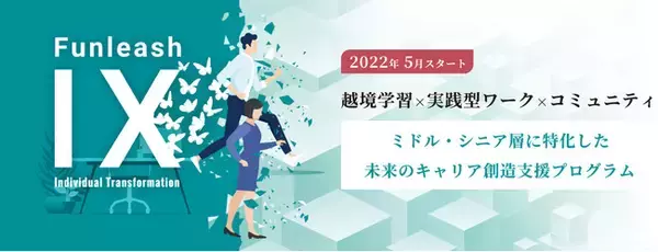 ミドル・シニア層に特化した未来のキャリア創造支援プログラム『Funleash IX (Individual Transformation) 』2022年5月開始