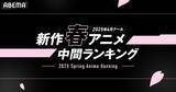「2025年新作春アニメの「ABEMA」中間ランキングを発表！再生数部門ではTVアニメ『薬屋のひとりごと』第2期、コメント数部門では『機動戦士Gundam GQuuuuuuX（ジークアクス）』が1位に！」の画像1